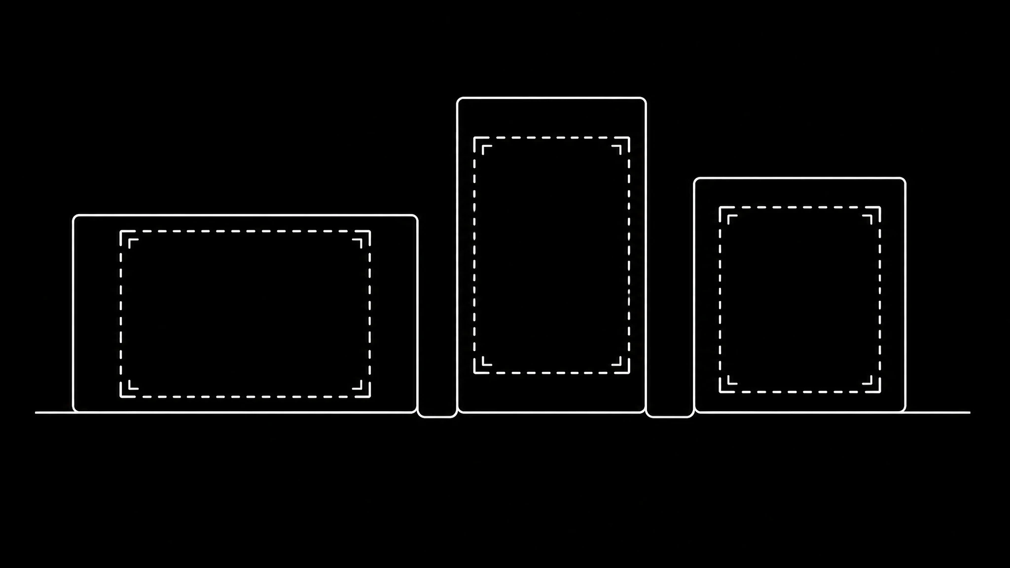 Three frames — 16:9, 9:16 and 4:5 — each with a 4:5 crop window drawn inside, showing that a portrait source keeps most of its frame while a widescreen source loses half its width
