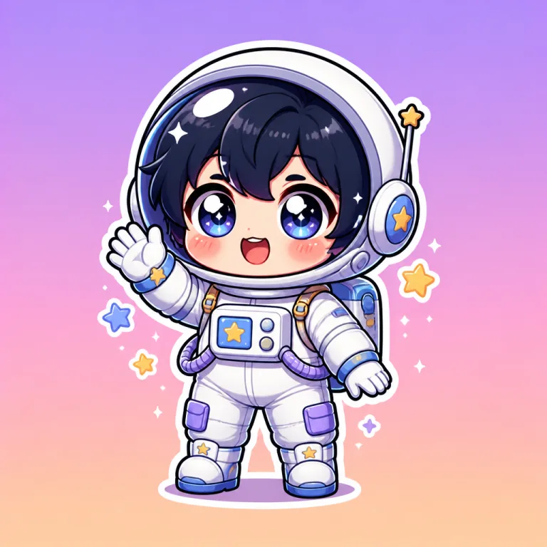 Chibi anime character design made with Percify