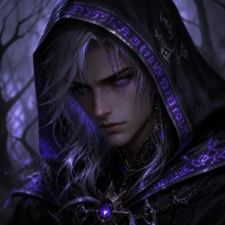Dark fantasy anime character design made with Percify