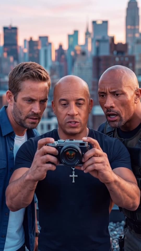 Movie Cast Photo Dump — AI video flow example